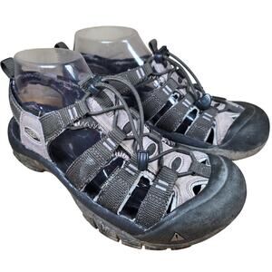 Keen Newport H2 Hiking Sandals Waterproof Bison Brown Leather Men Youth 6, W 7.5